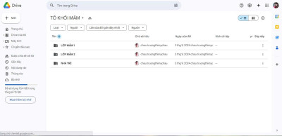 Google drive kế hoạch hoạt động của giáo viên