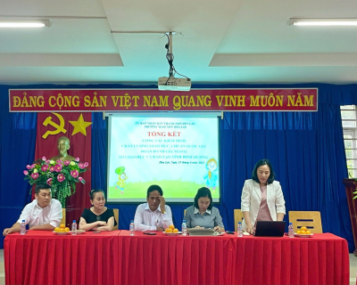 TRƯỜNG MẦM NON HÒA LỢI TRÂN TRỌNG ĐÓN TIẾP ĐOÀN ĐÁNH GIÁ NGOÀI – SỞ GIÁO DỤC VÀ ĐÀO TẠO TỈNH BÌNH DƯƠNG