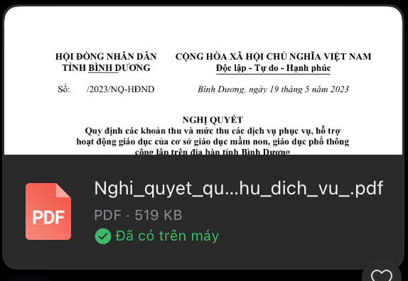 Nghị quyết thu