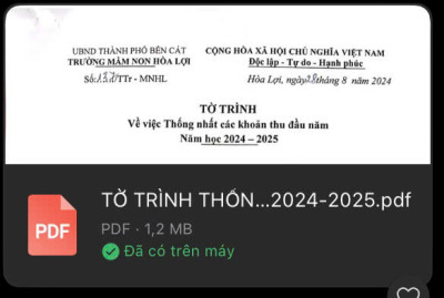 Tờ trình