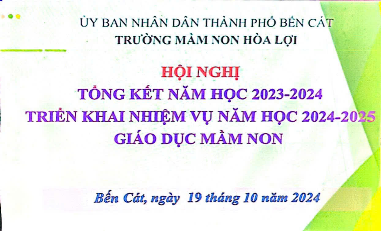 Trường mầm non Hòa Lợi tổ chức bồi dưỡng chuyên môn nghiệp vụ giáo dục mầm non, năm học 2024-2025.